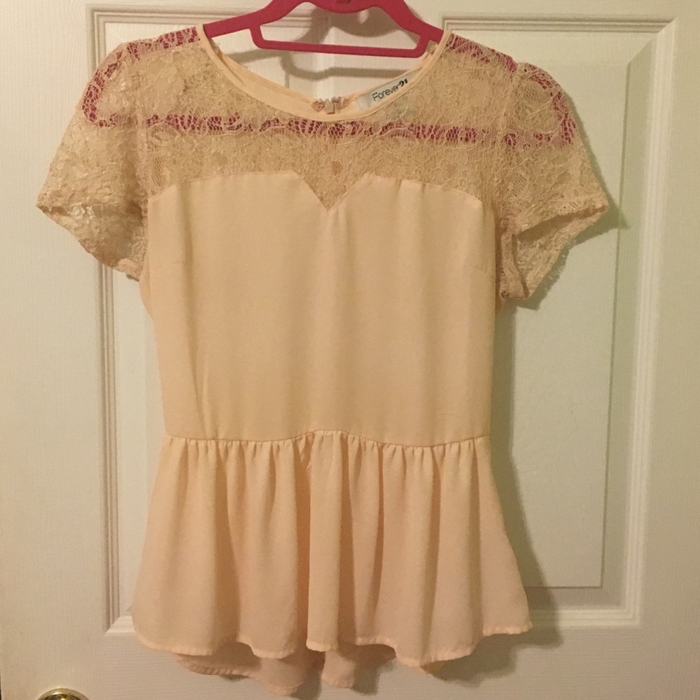 Forever 21 Peplum Top